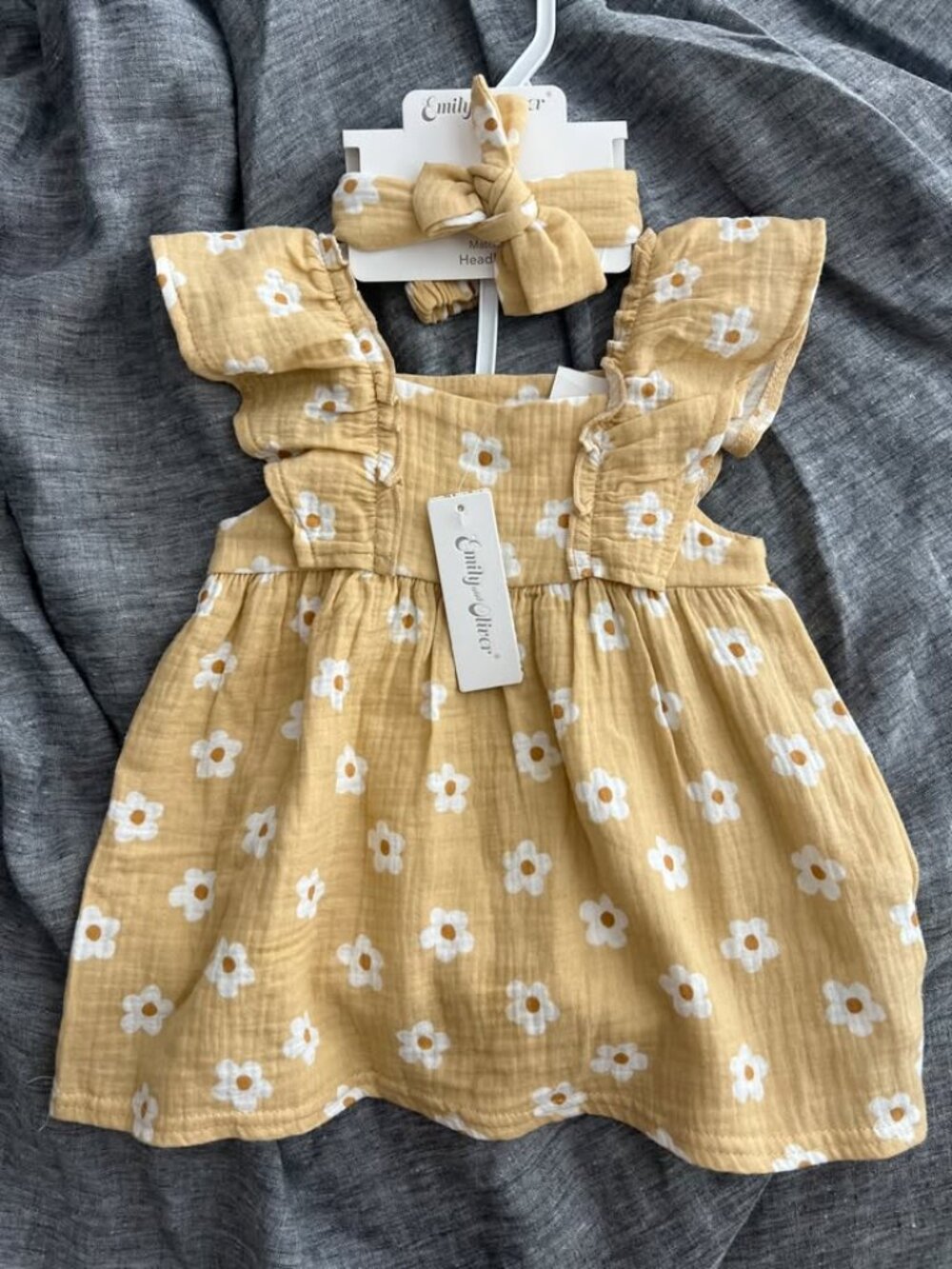 NWT Emily & Oliver Dress and Headband Set